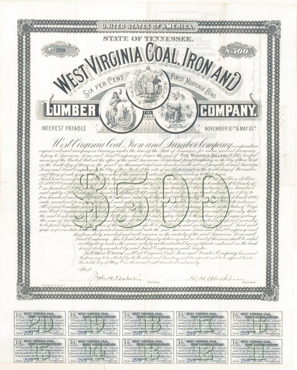 West Virginia Coal, Iron and Lumber Co. (Uncanceled)